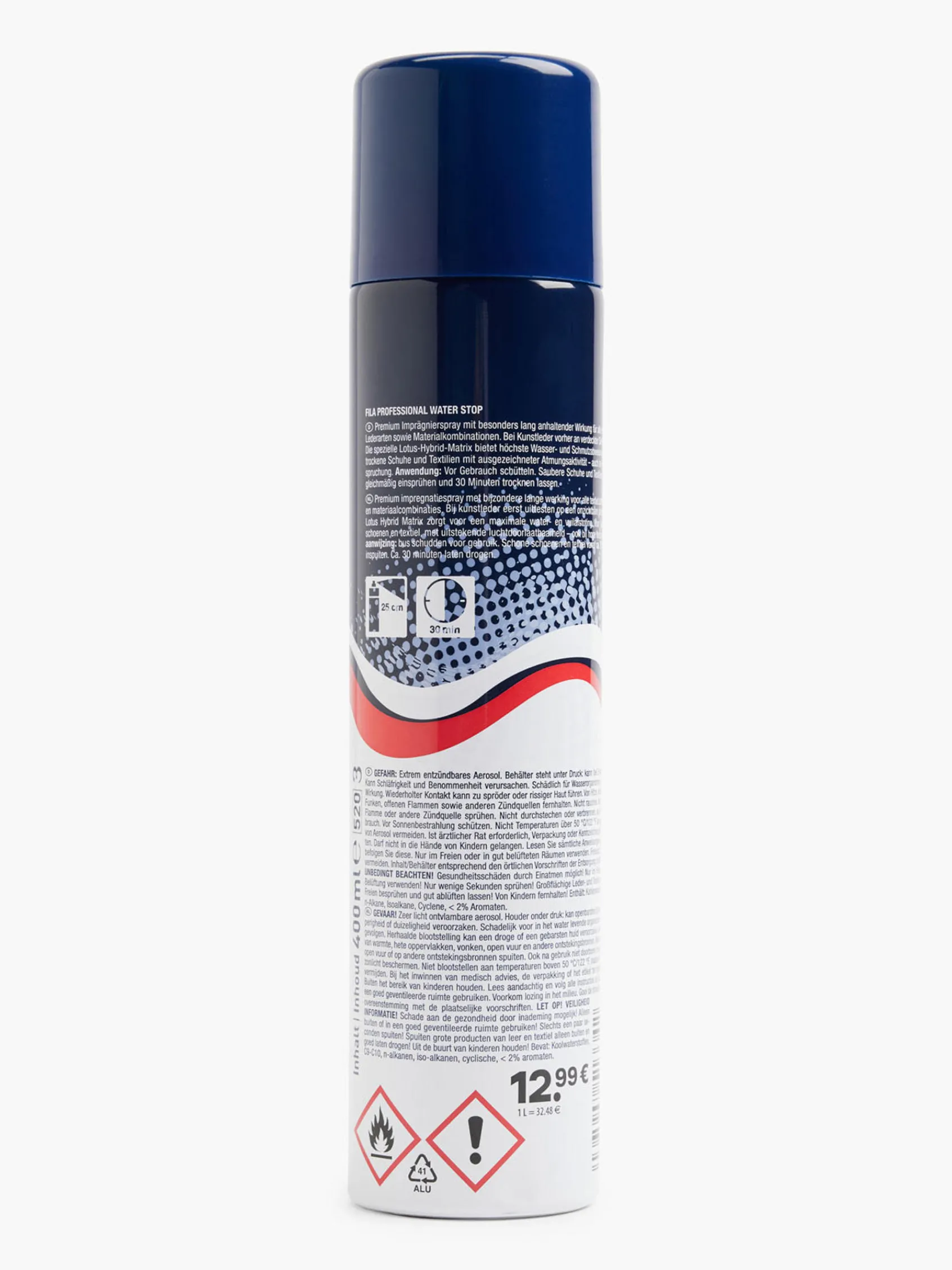 Damen FILA 400 ml Imprägnierspray Waterstop Spray (1 L = 32,48€)