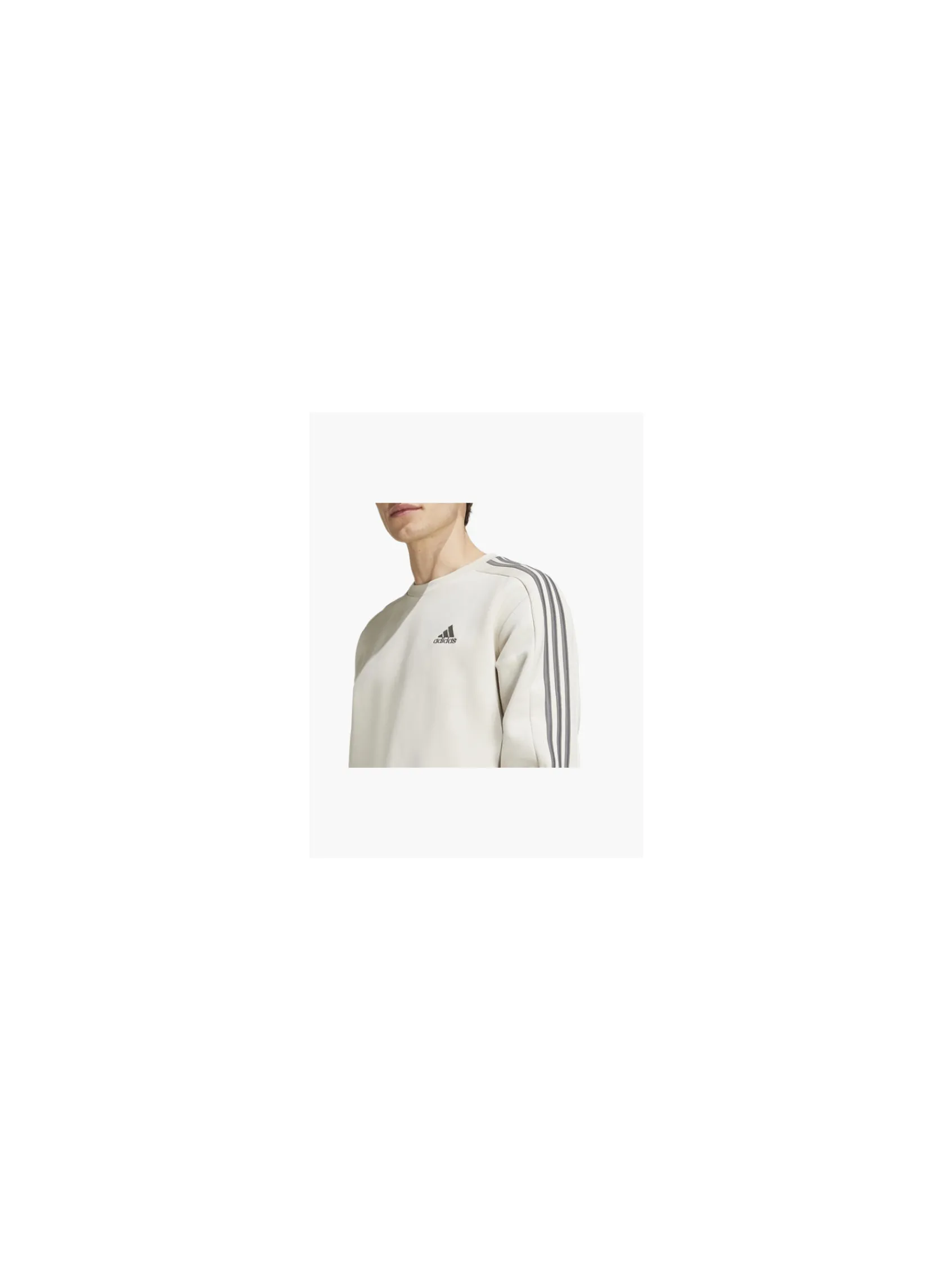 Herren adidas 3 Streifen Fleece Essentials Sweatshirt