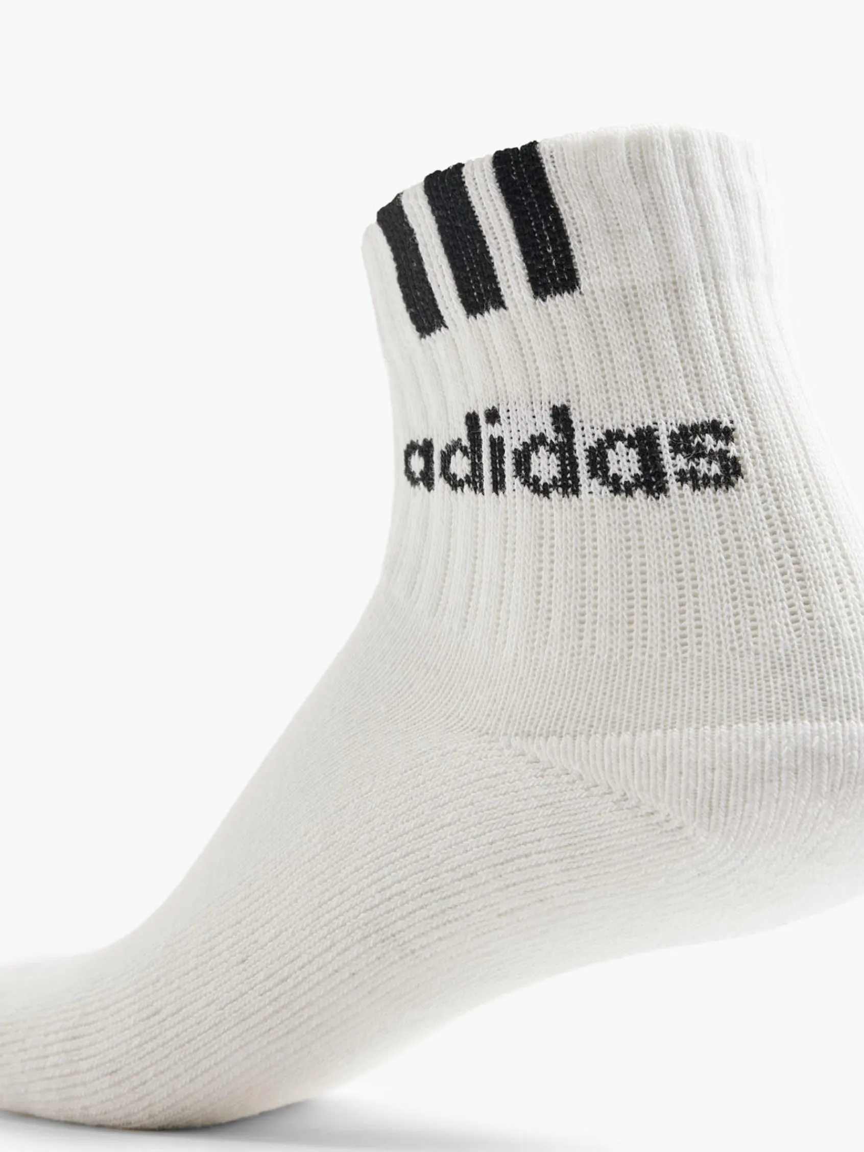 Damen adidas 3 Streifen Linear 3er Pack Crew Socken