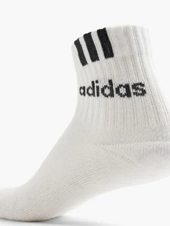 Herren adidas 3 Streifen Linear 3er Pack Crew Socken