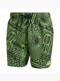 Herren adidas x FARM 3-Streifen 5-Inch Badeshorts
