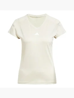 Damen adidas AEROREADY Train Essentials Minimal Branding V-Neck T-Shirt