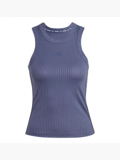 Damen adidas All Gym Seasonal Rib Tight Fit Tonal 3-Streifen Tanktop