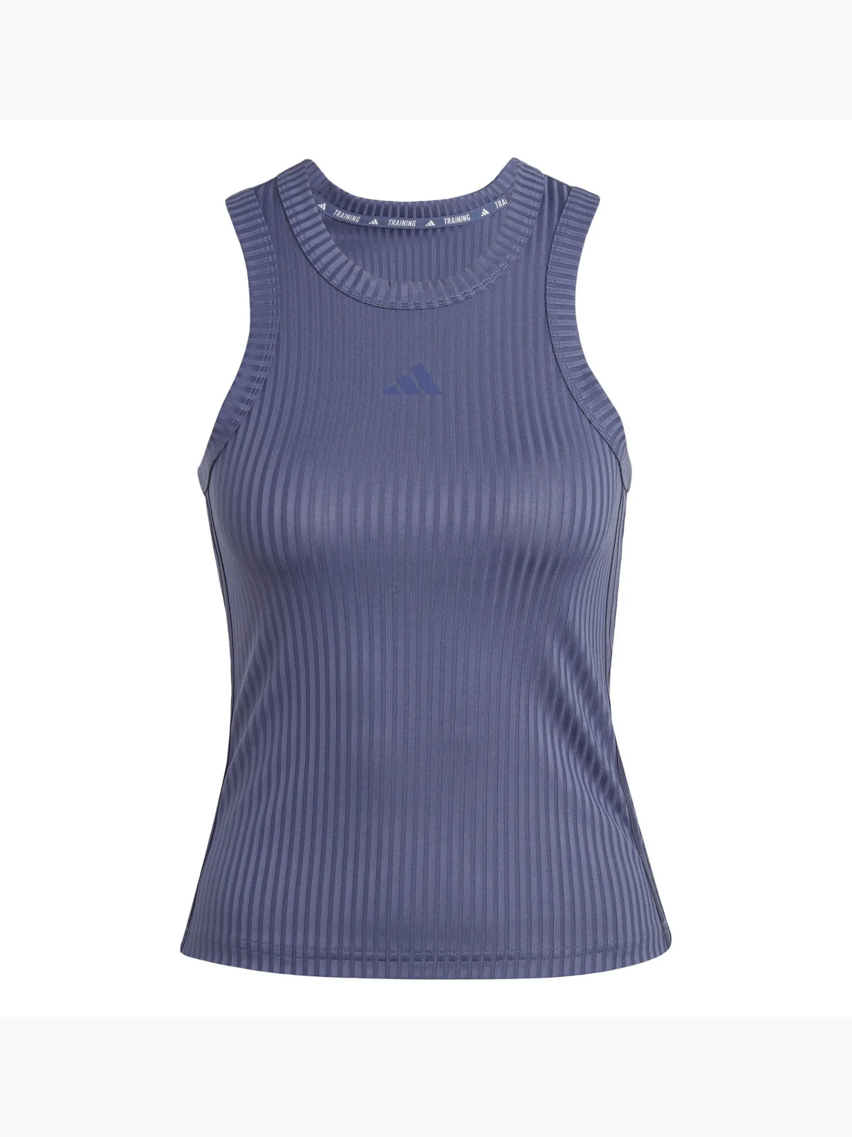 Damen adidas All Gym Seasonal Rib Tight Fit Tonal 3-Streifen Tanktop