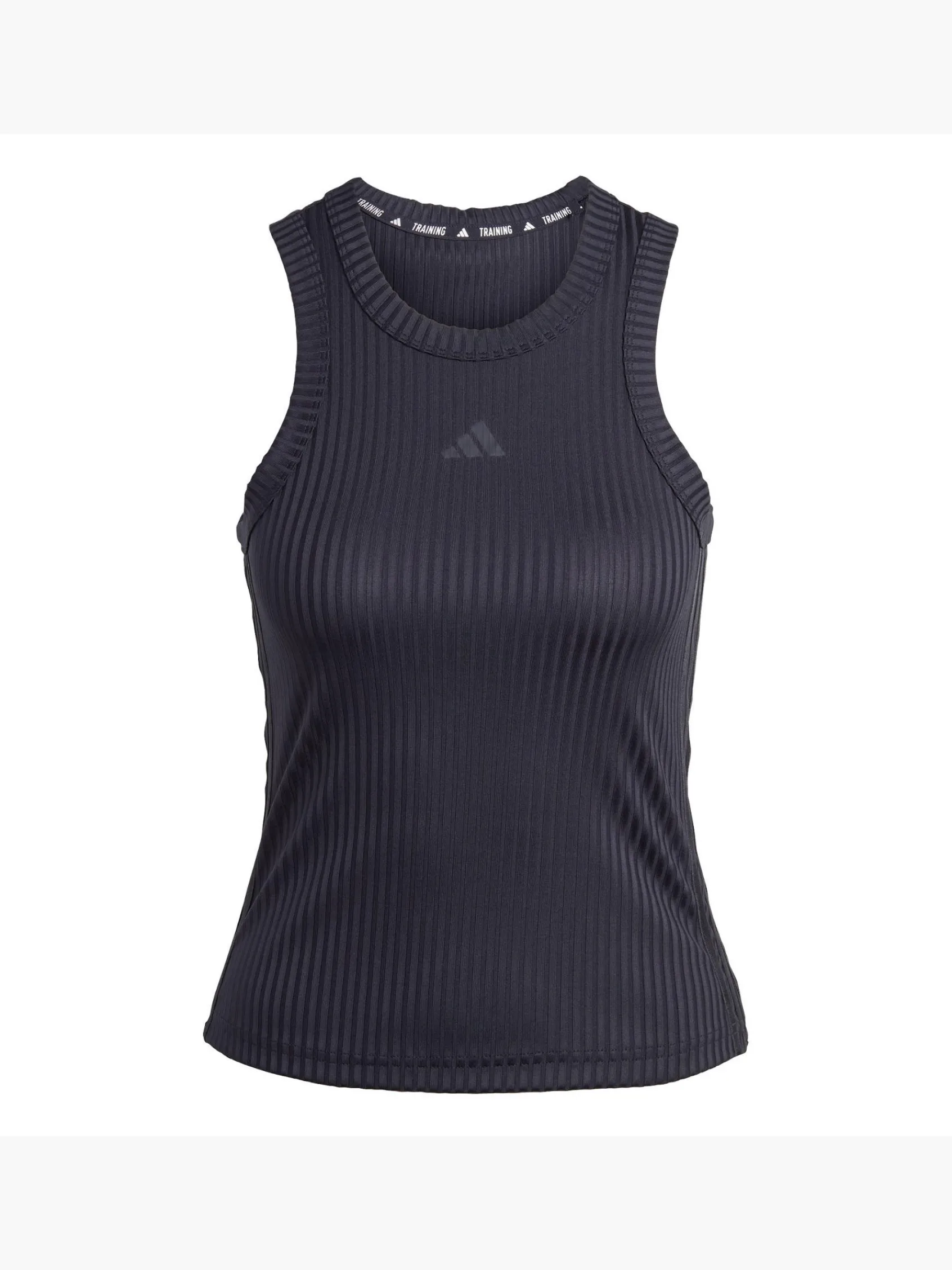 Damen adidas All Gym Seasonal Rib Tight Fit Tonal 3-Streifen Tanktop