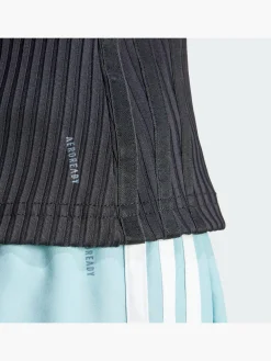 Damen adidas All Gym Seasonal Rib Tight Fit Tonal 3-Streifen Tanktop