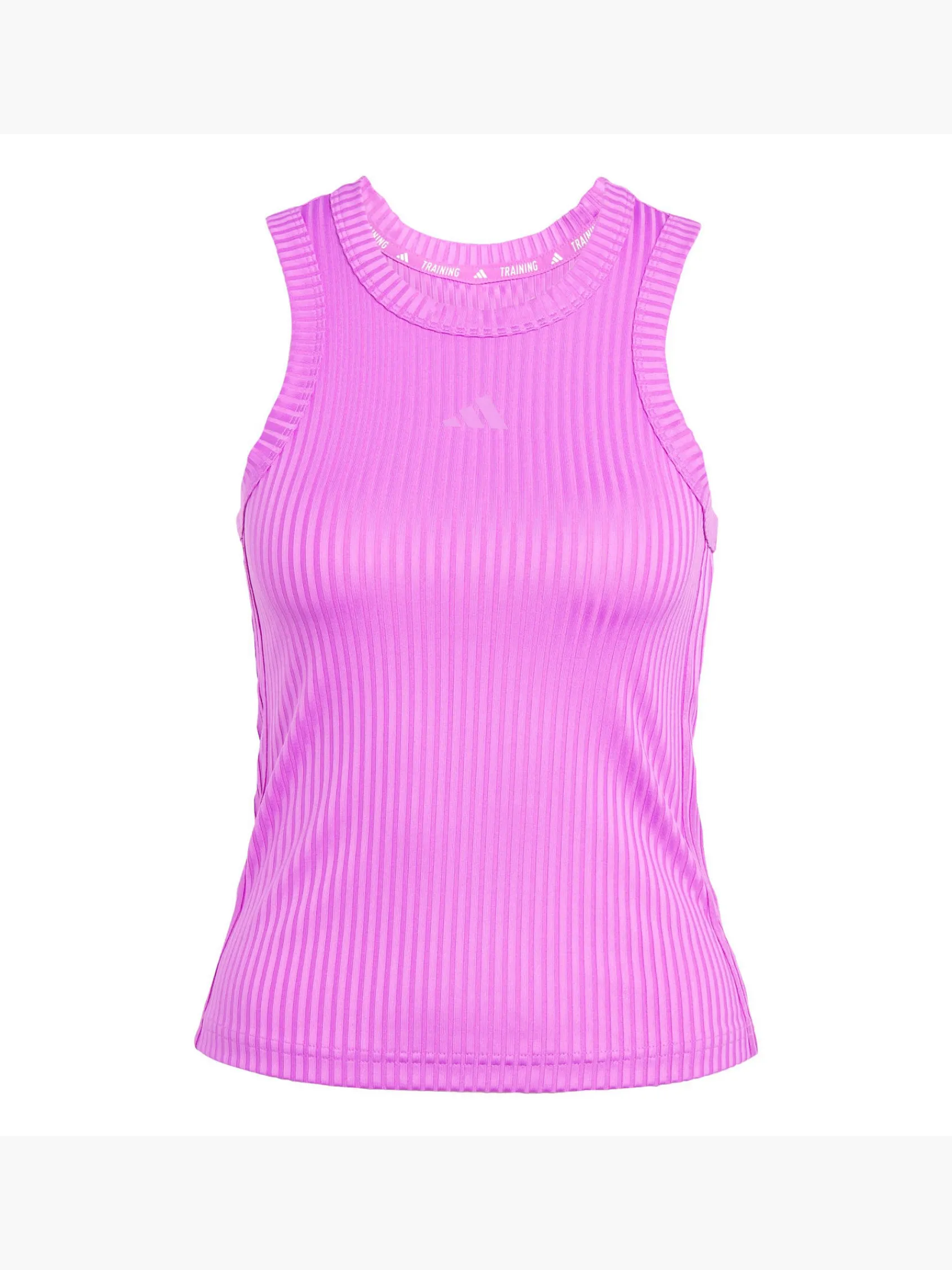 Damen adidas All Gym Seasonal Rib Tight Fit Tonal 3-Streifen Tanktop