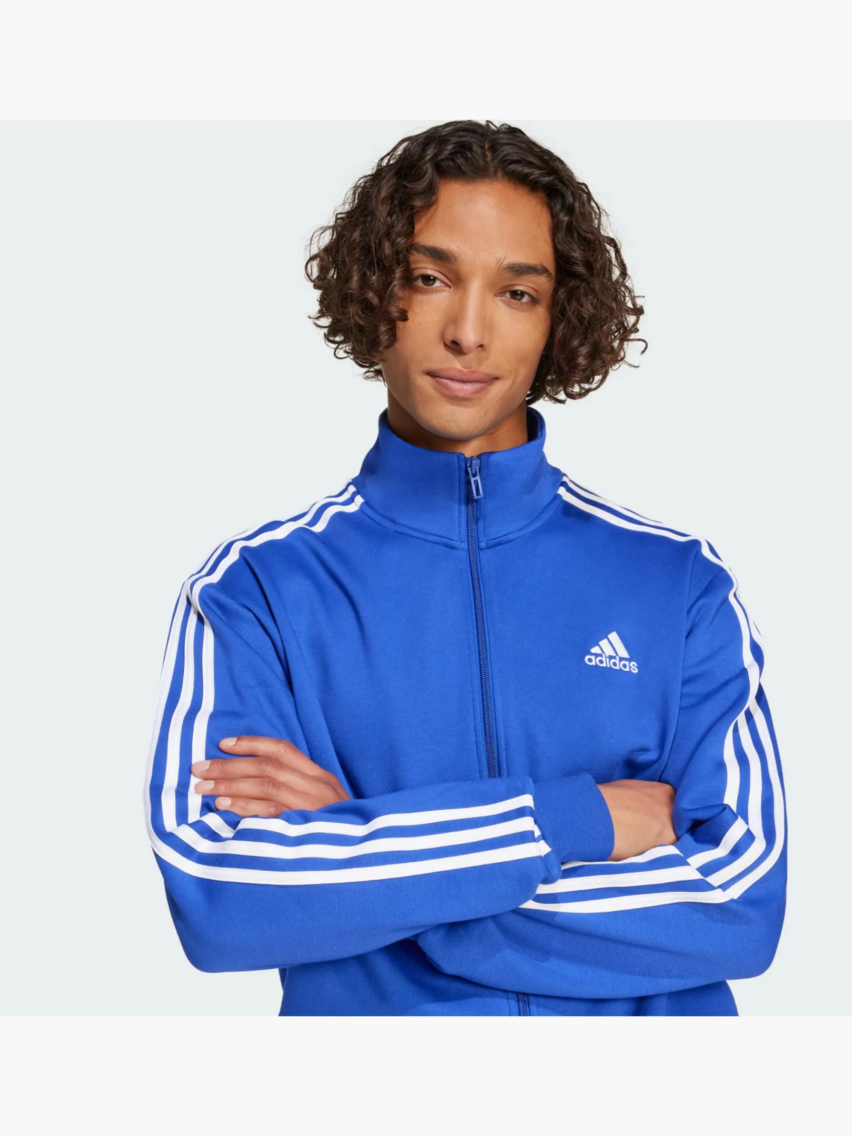 Herren adidas Basic 3-Streifen Trainingsanzug
