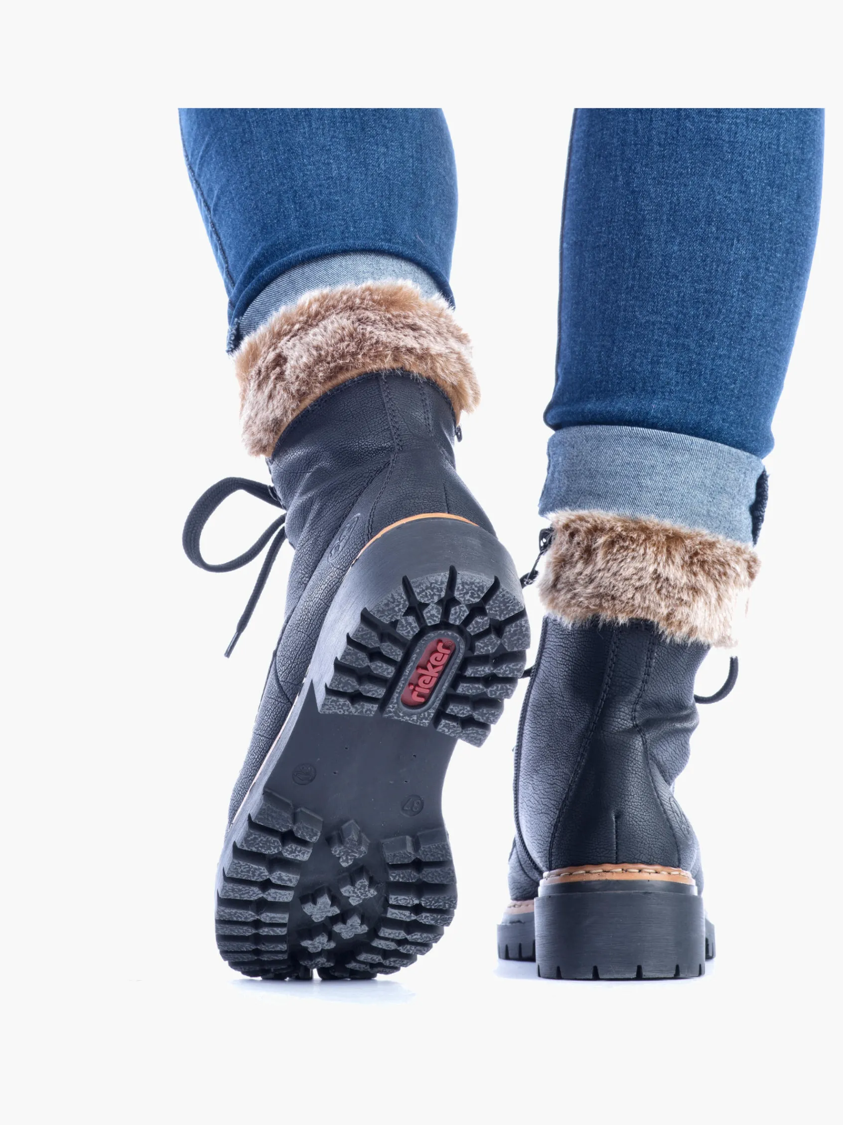 Damen Rieker Damen Schnürstiefel