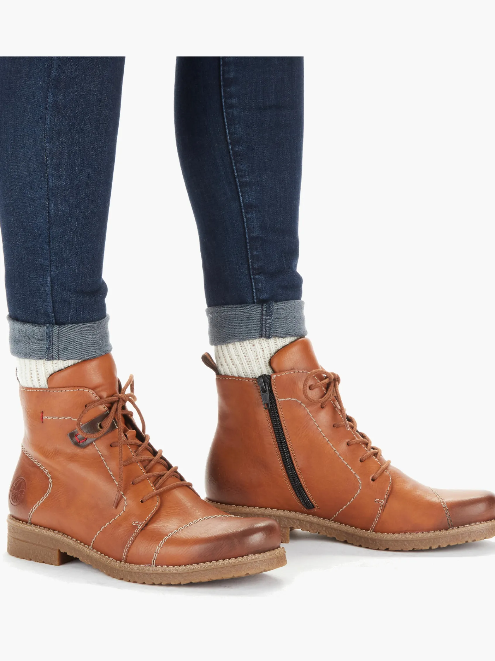 Damen Rieker Damen Schnürstiefel