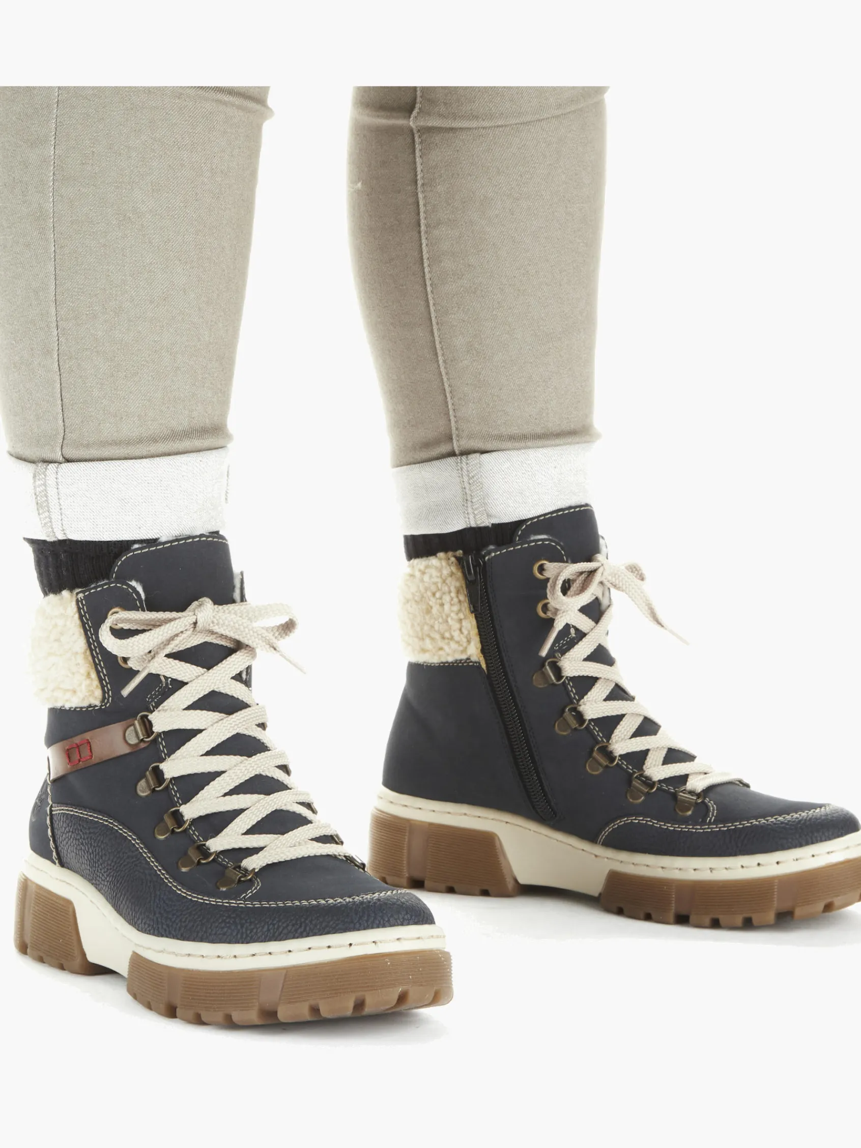 Damen Rieker Damen Schnürstiefel