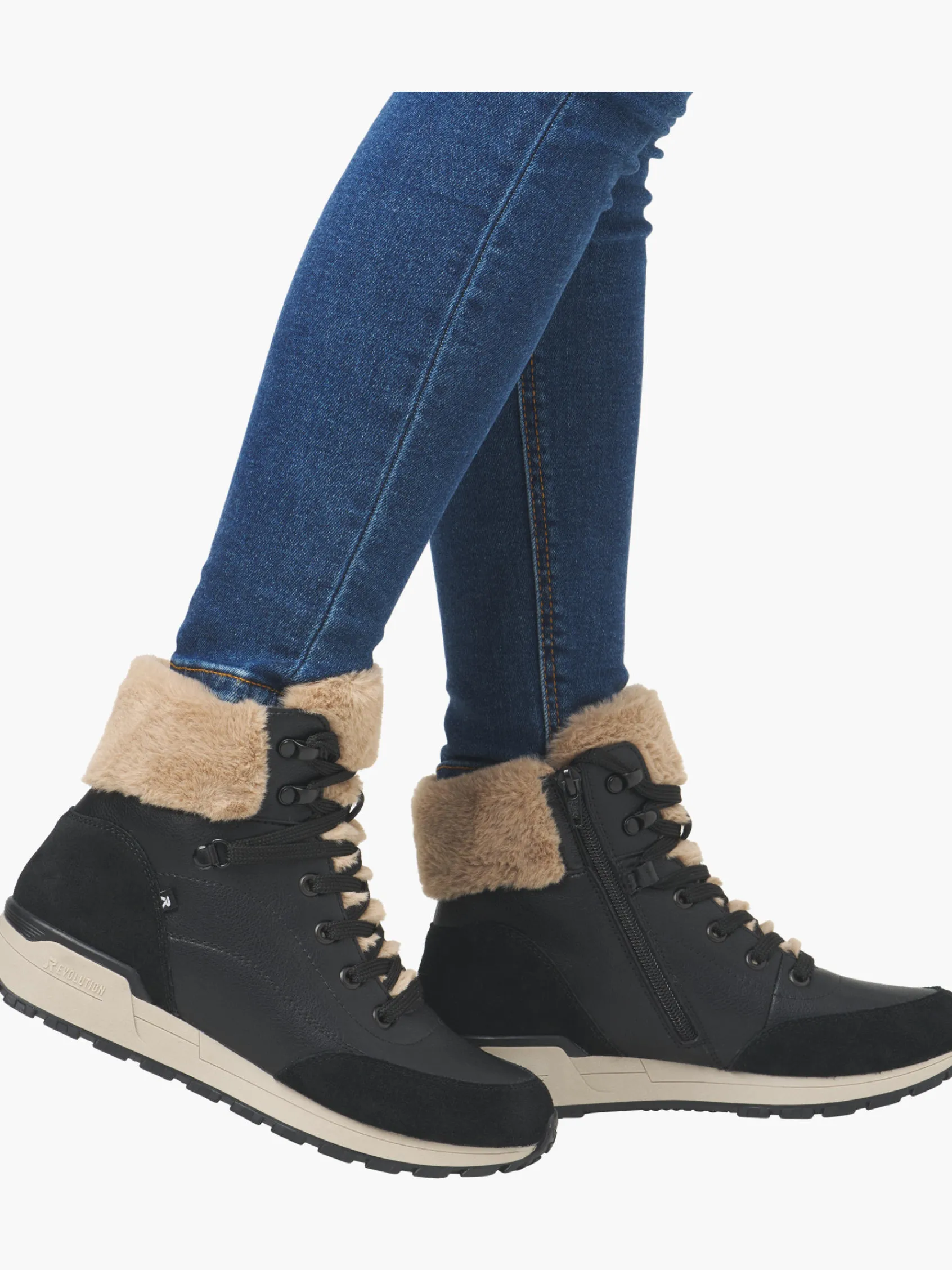 Damen Rieker Damen Schnürstiefel
