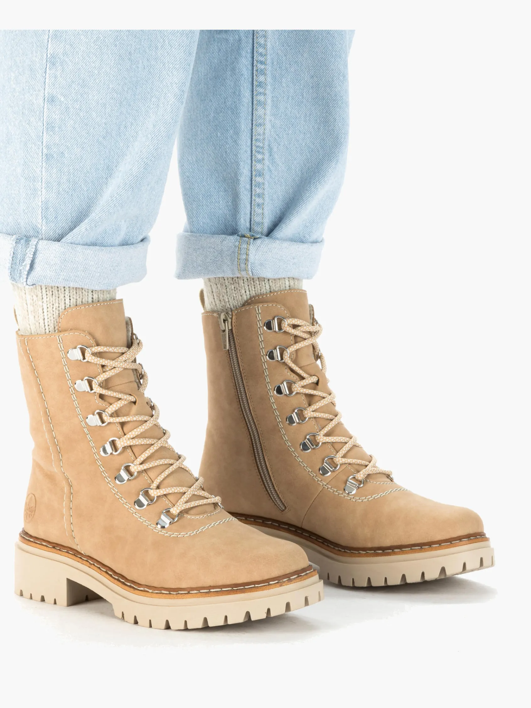 Damen Rieker Damen Schnürstiefel