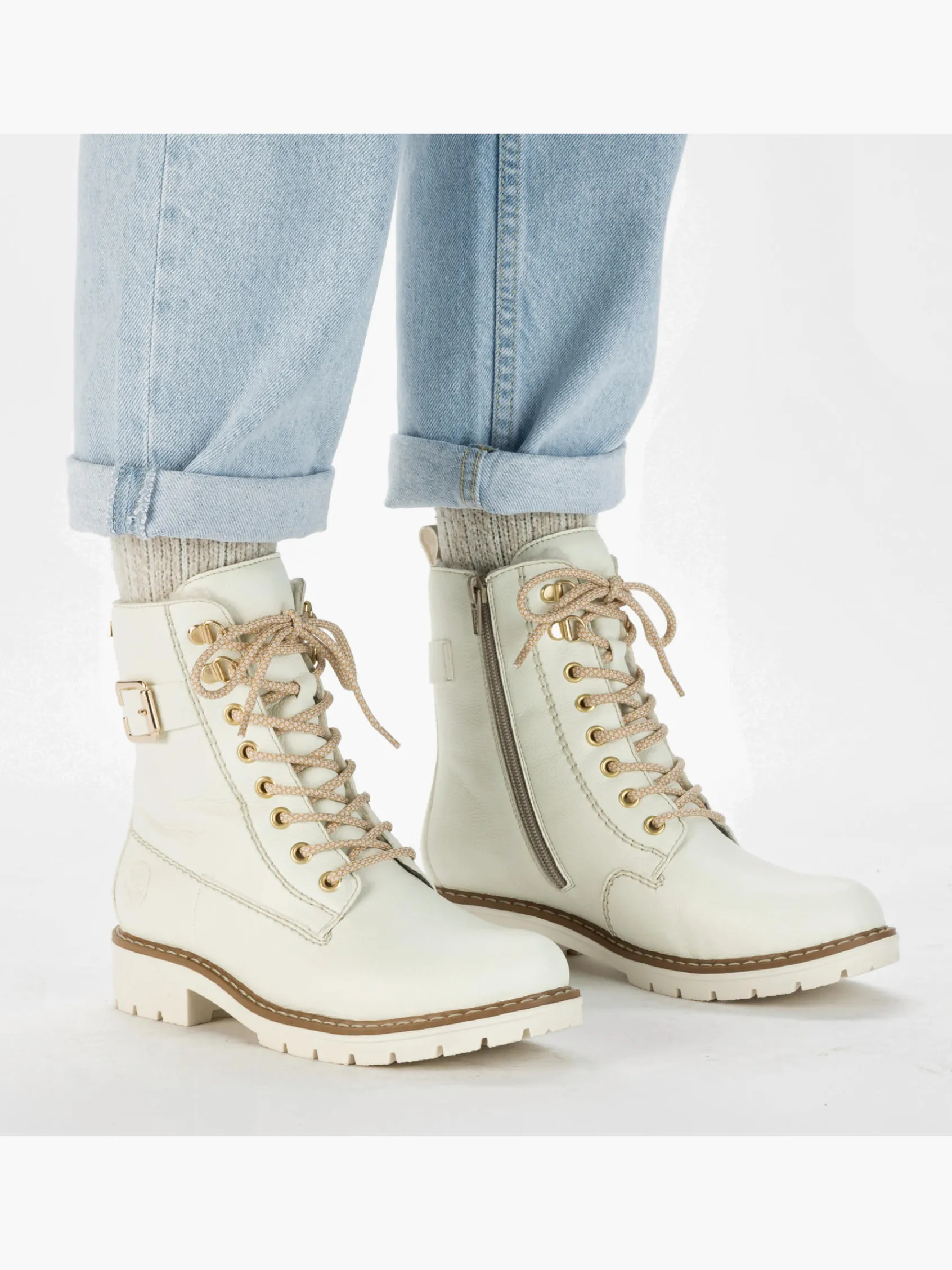Damen Rieker Damen Schnürstiefel