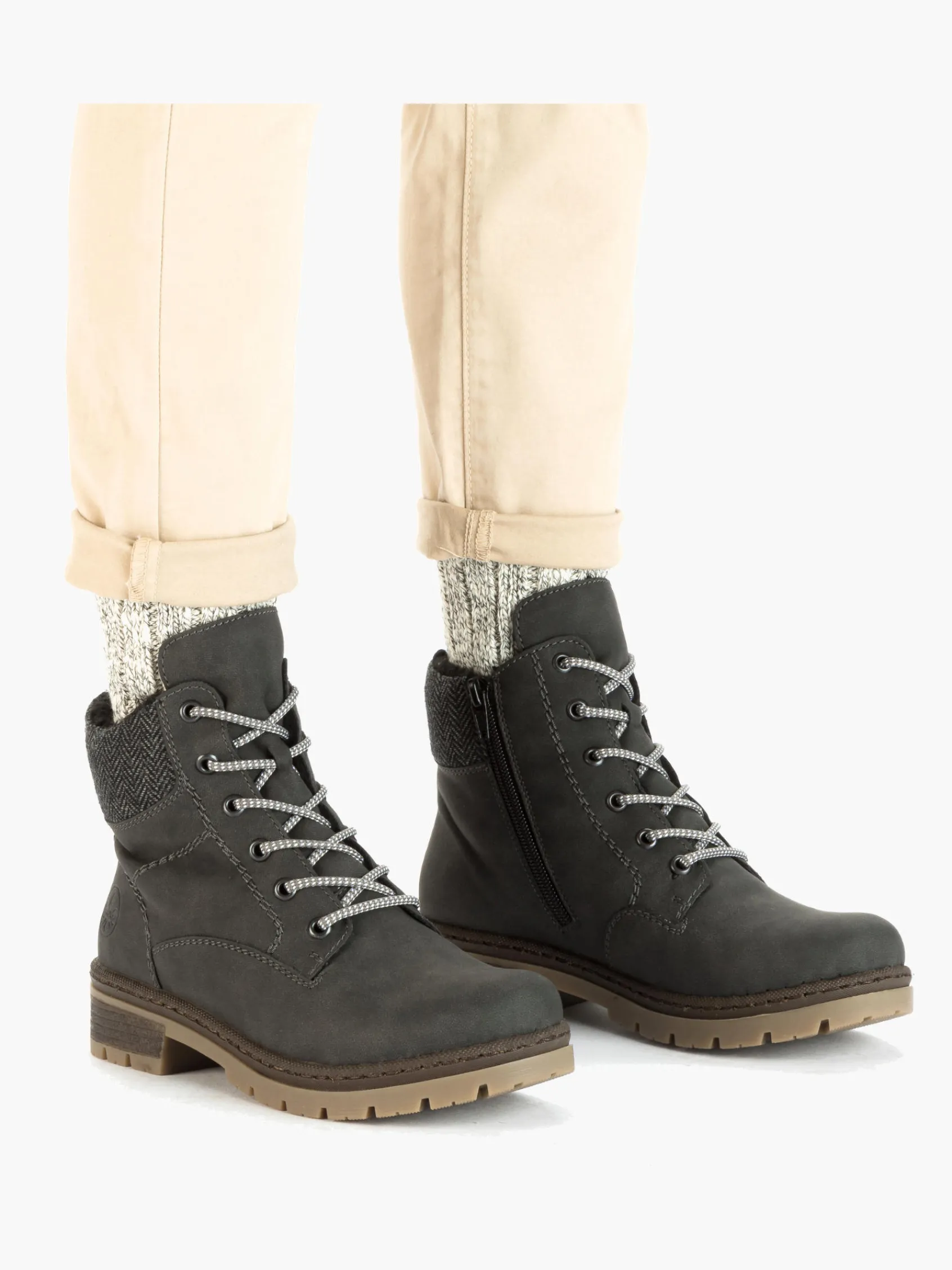 Damen Rieker Damen Schnürstiefel