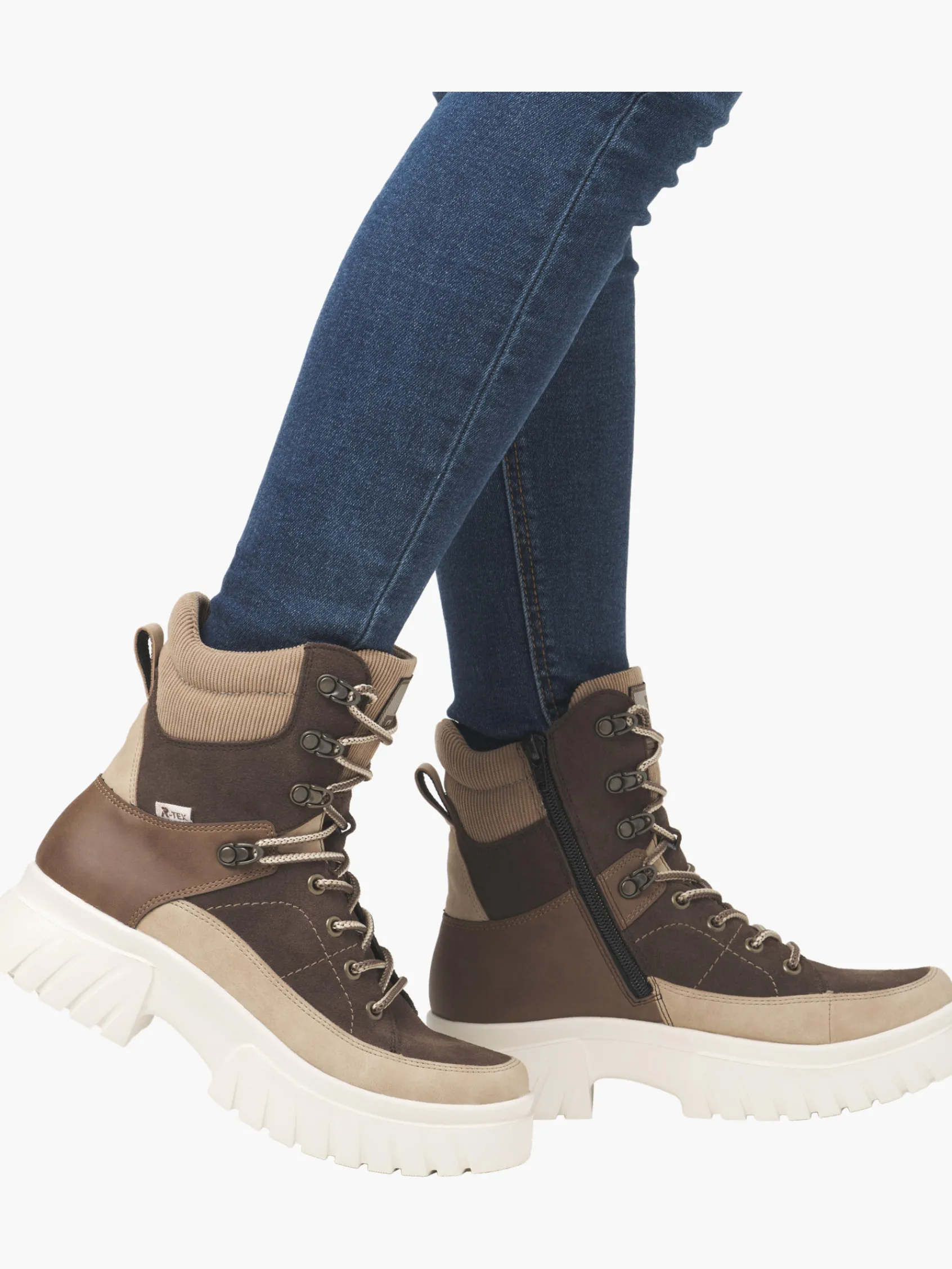 Damen Rieker Damen Schnürstiefel