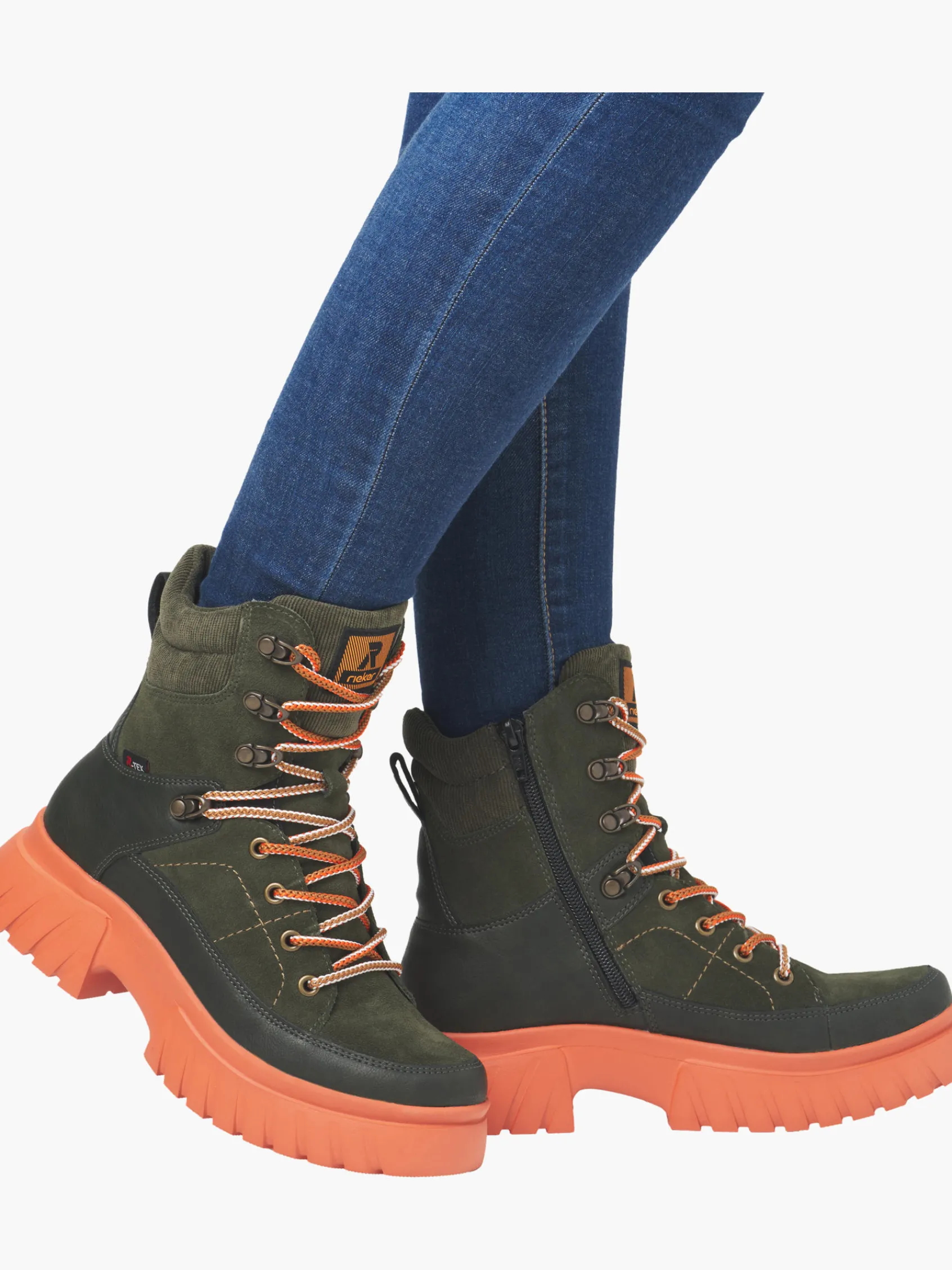 Damen Rieker Damen Schnürstiefel