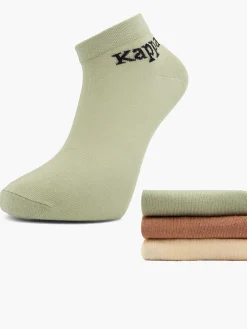 Damen Kappa 3er Pack Sneakersocken