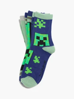 Kinder Minecraft 3er Pack Socken