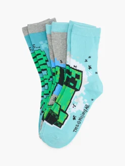 Kinder Minecraft 3er Pack Socken
