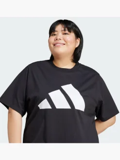 Damen adidas Essentials Big Logo Cotton T-Shirt – Große Größen