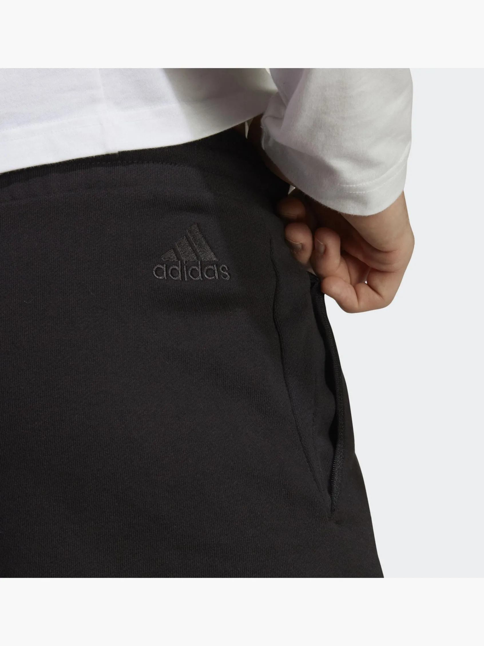 Herren adidas Essentials Big Logo French Terry Shorts