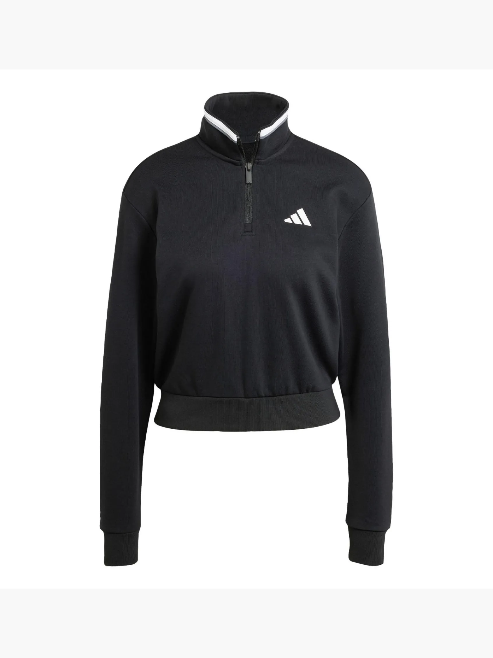 Damen adidas Essentials Color Pop French Terry Crop Quarter-Zip Originals Jacke