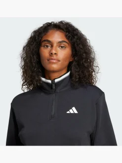 Damen adidas Essentials Color Pop French Terry Crop Quarter-Zip Originals Jacke