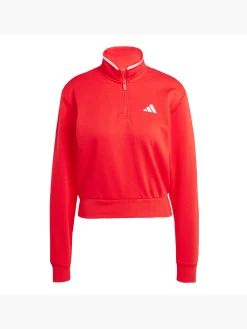 Damen adidas Essentials Color Pop French Terry Crop Quarter-Zip Originals Jacke