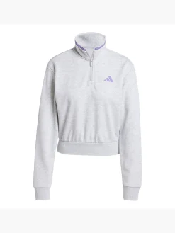 Damen adidas Essentials Color Pop French Terry Crop Quarter-Zip Originals Jacke