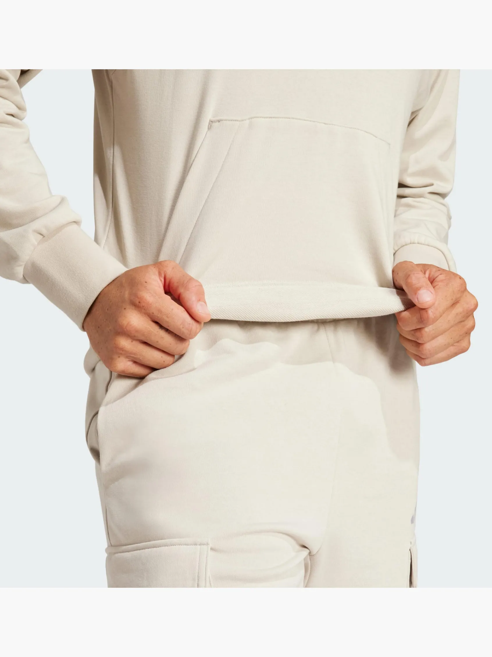 Herren adidas Essentials Feelcozy French Terry Hoodie