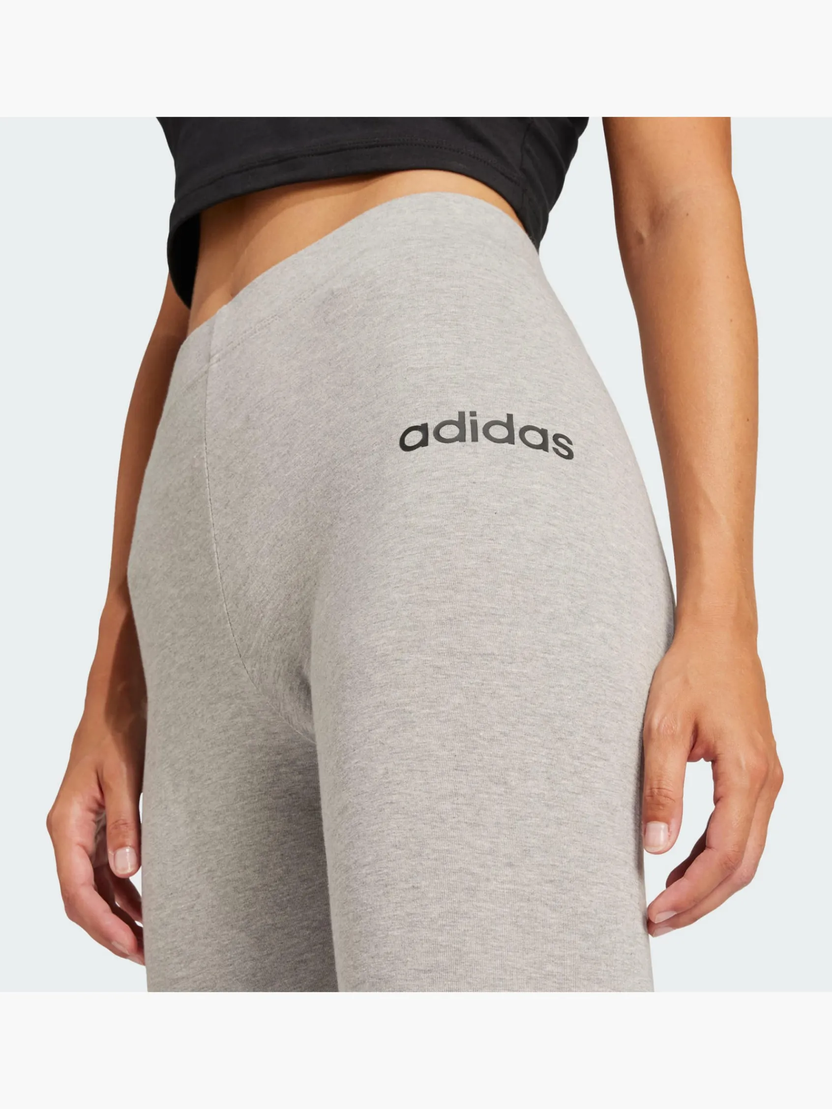 Damen adidas Essentials Linear Cotton Leggings