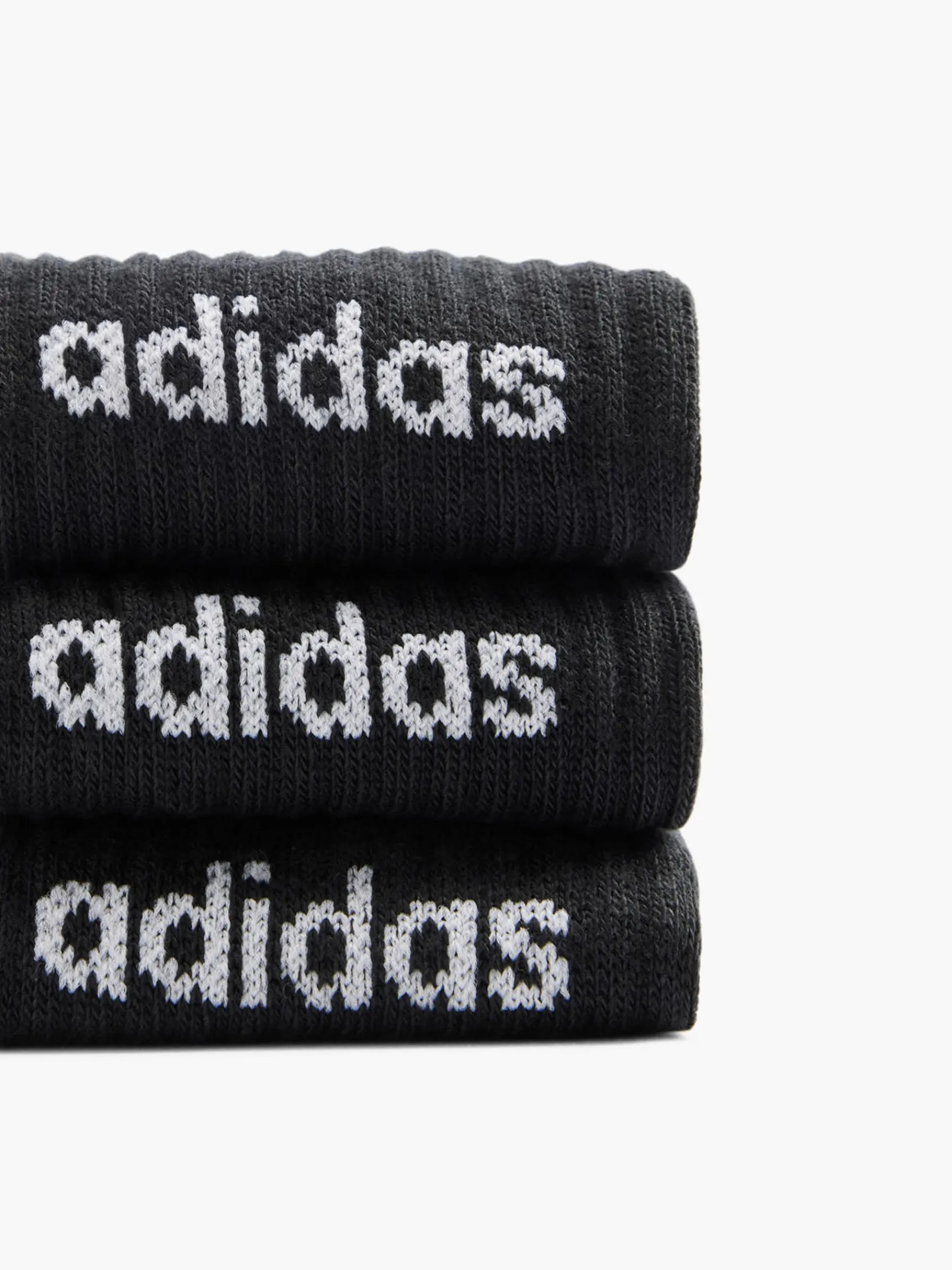 Damen adidas Essentials Linear 3er Pack Crew Socken