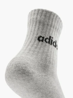 Kinder adidas Essentials Linear 3er Pack Crew Socken