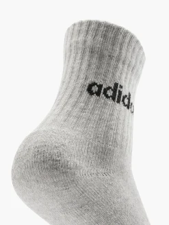 Kinder adidas Essentials Linear 3er Pack Crew Socken