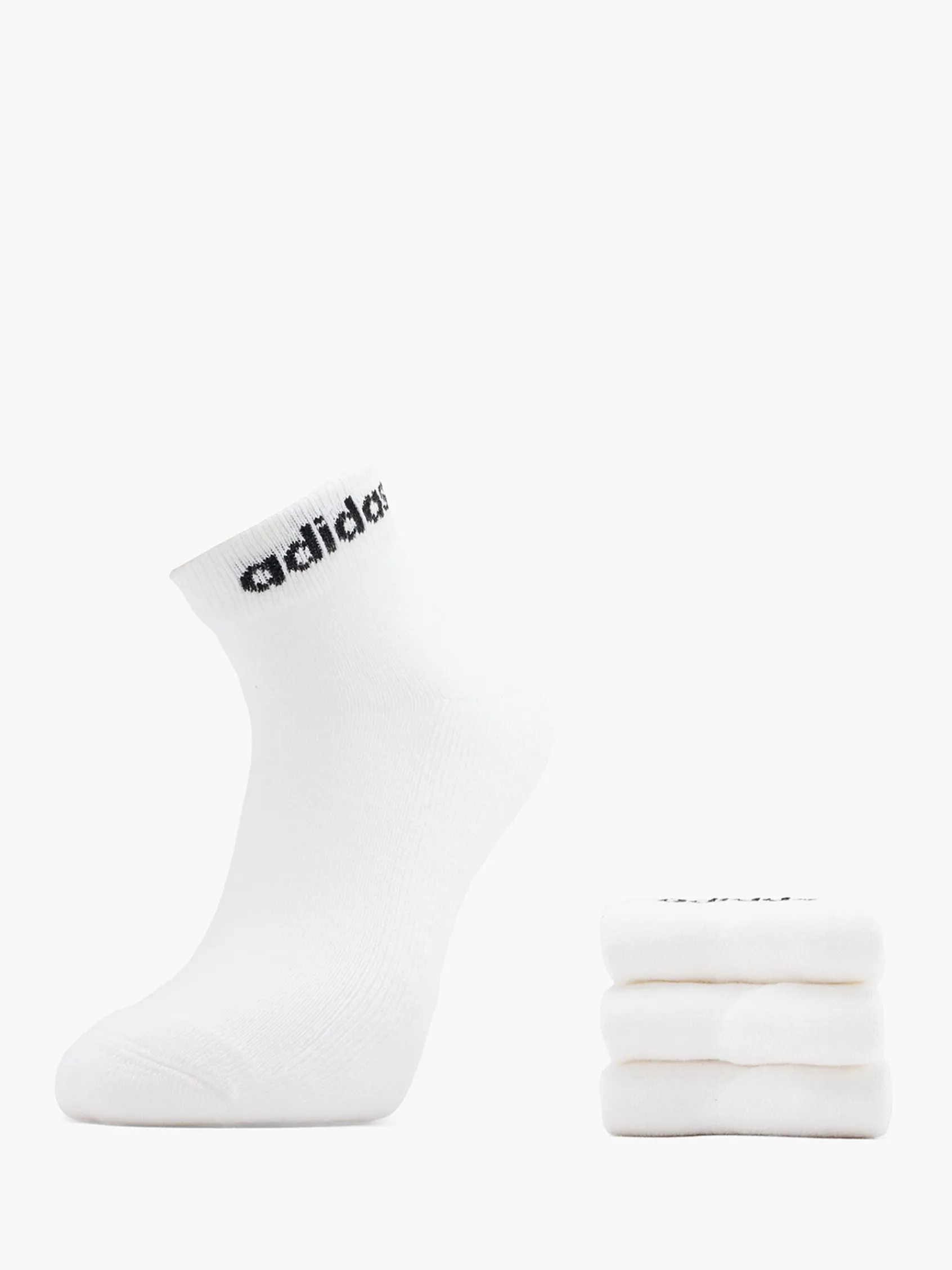 Herren adidas Essentials Linear 3er Pack Ankle Socken