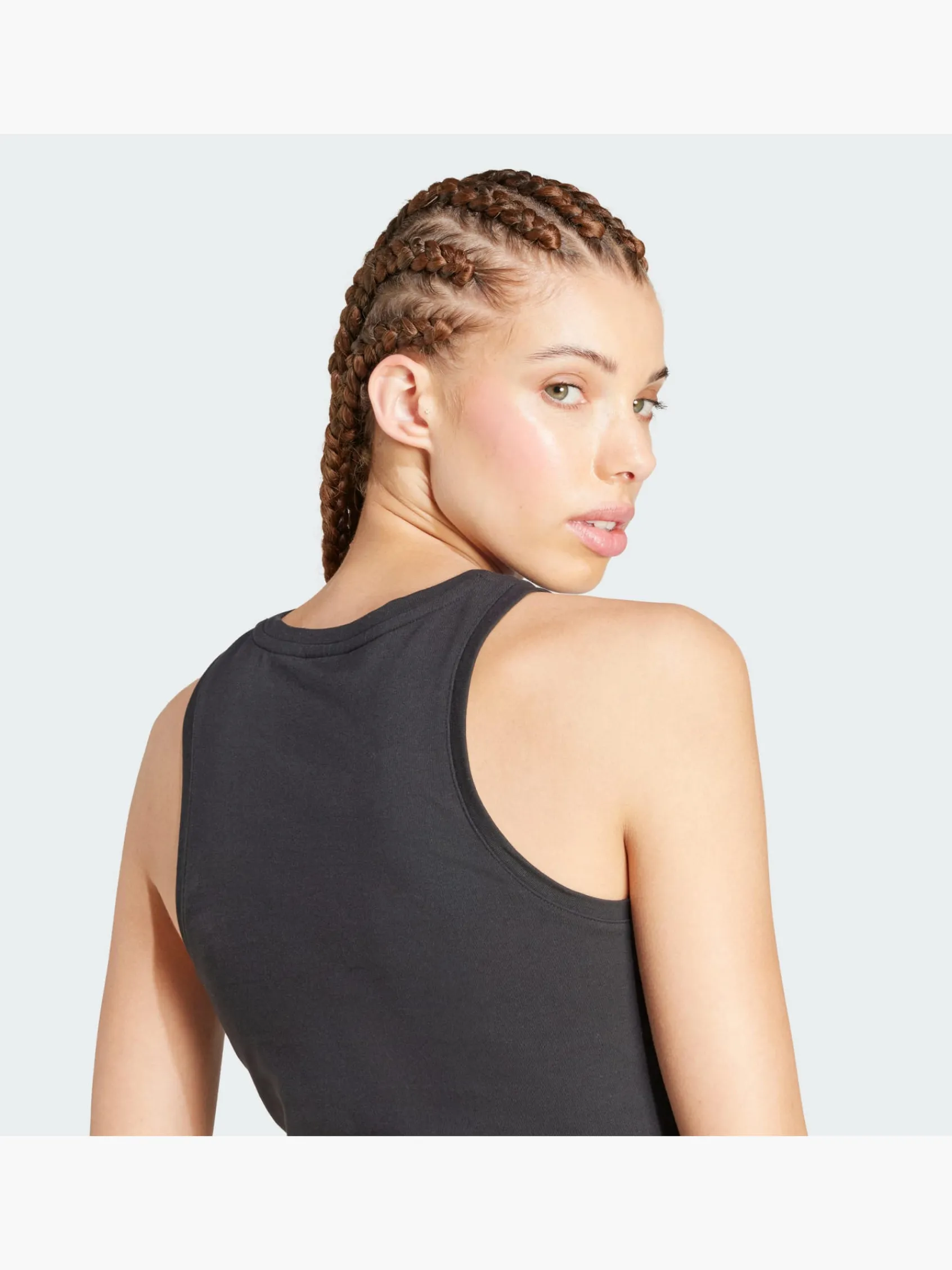 Damen adidas Essentials Linear Slim Cotton Tanktop