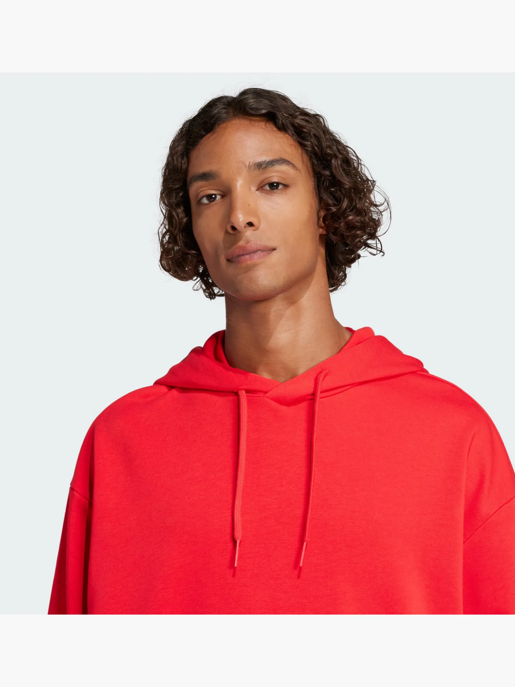 Herren adidas Essentials Loose-Fit 3-Streifen Logo French Terry Hoodie
