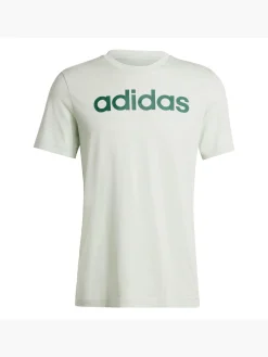 Herren adidas Essentials Single Jersey Linear Embroidered Logo T-Shirt