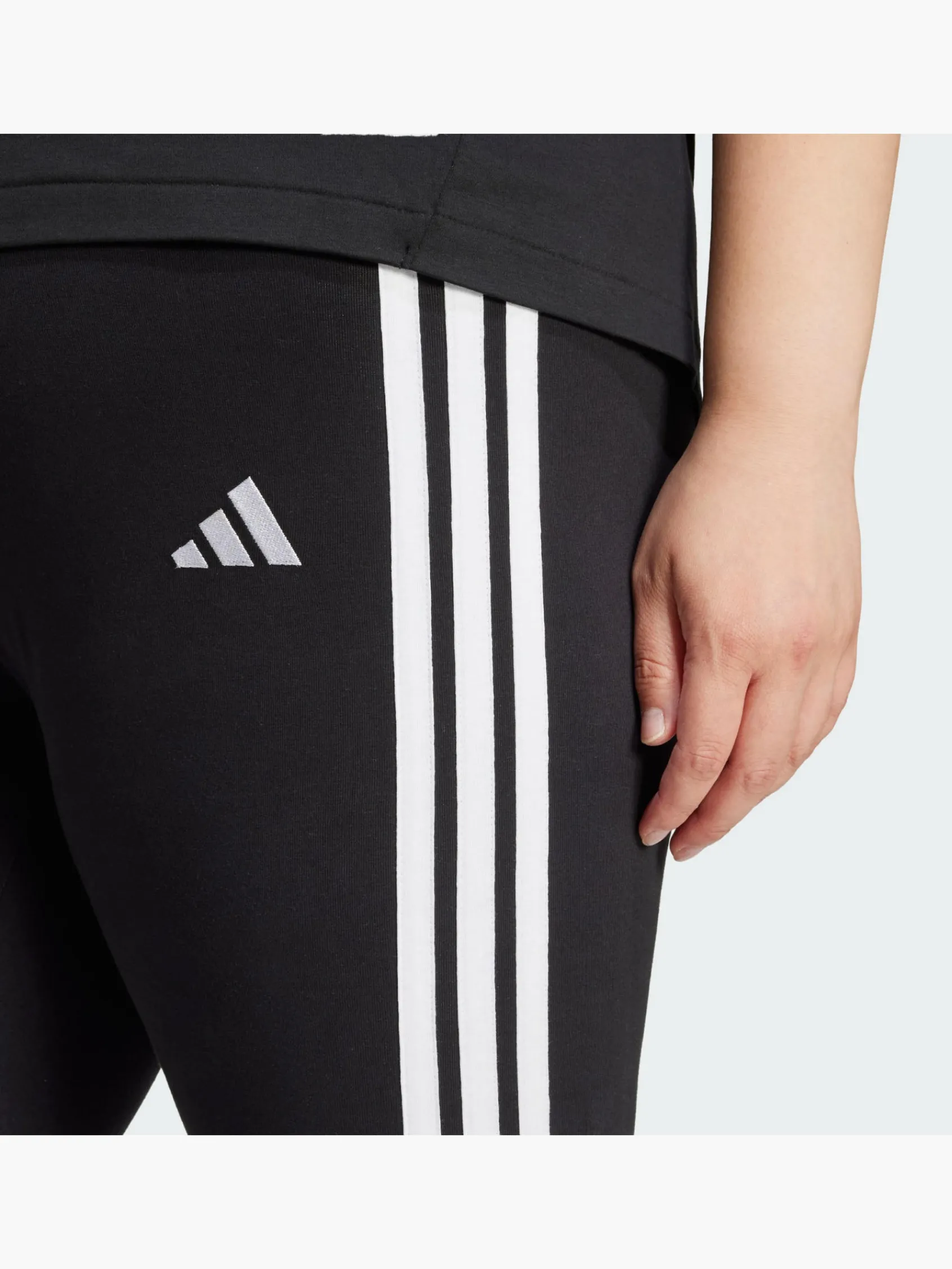 Damen adidas Essentials 3-Streifen Cotton Leggings – Große Größen