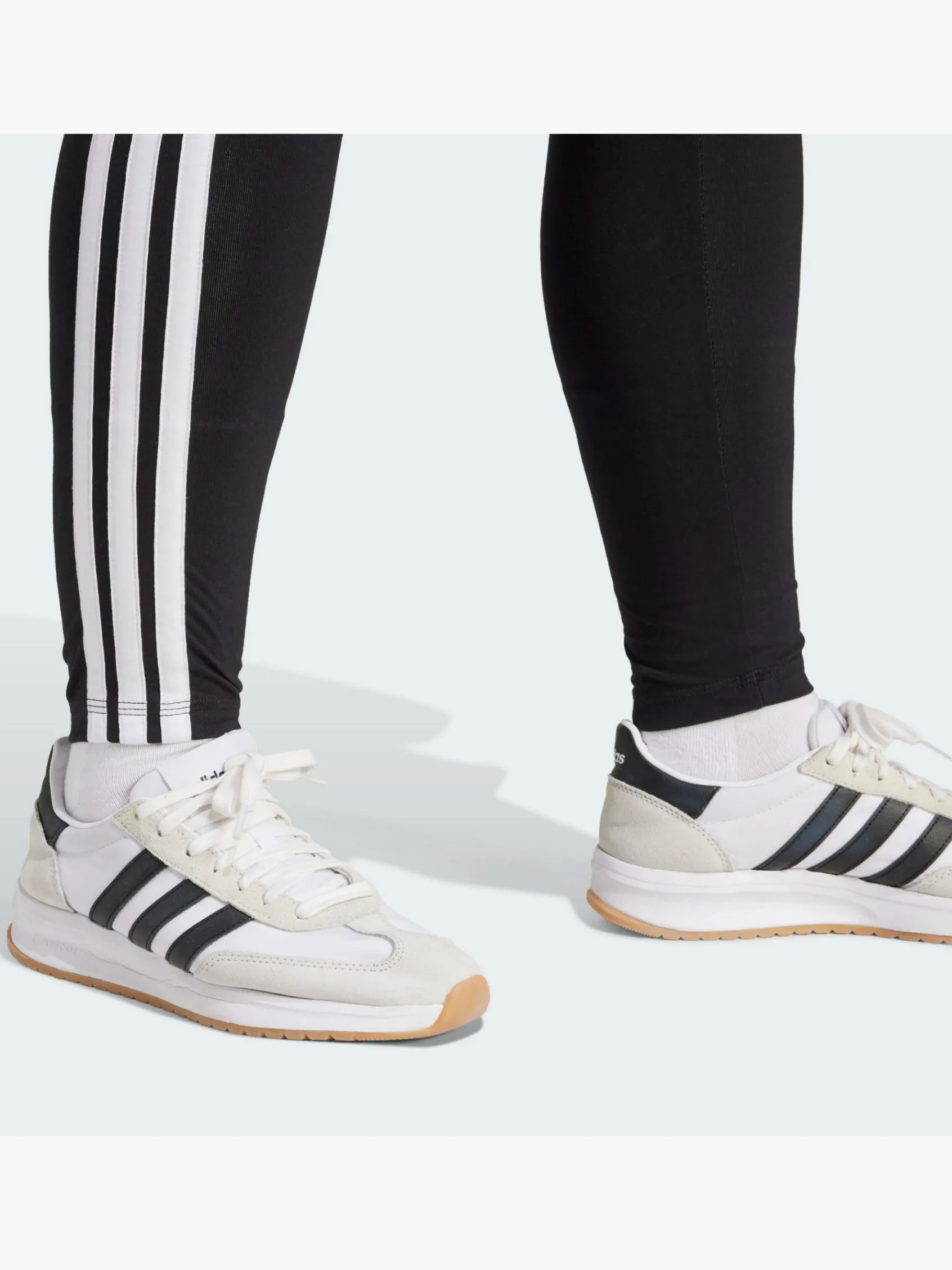 Damen adidas Essentials 3-Streifen Cotton Leggings – Große Größen