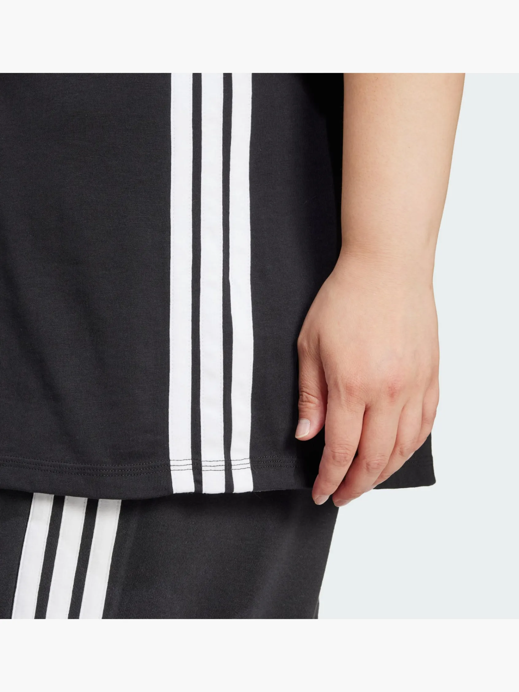 Damen adidas Essentials 3-Streifen Cotton T-Shirt – Große Größen