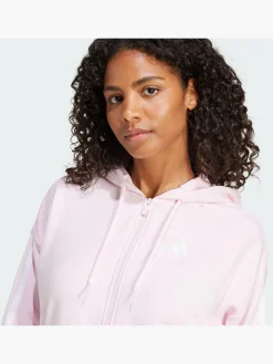 Damen adidas Essentials 3-Streifen French Terry Kapuzenjacke