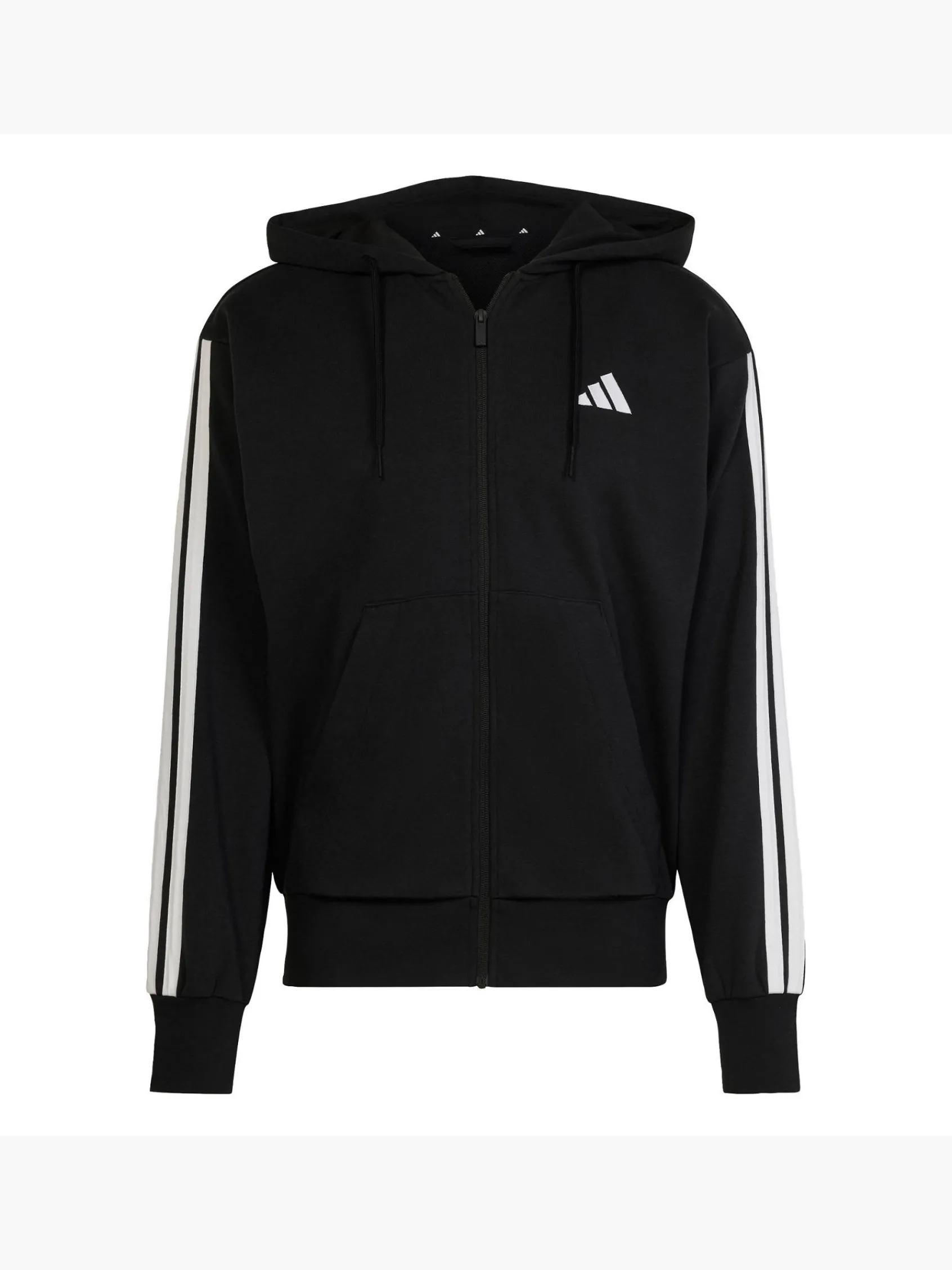 Herren adidas Essentials 3-Streifen French Terry Kapuzenjacke