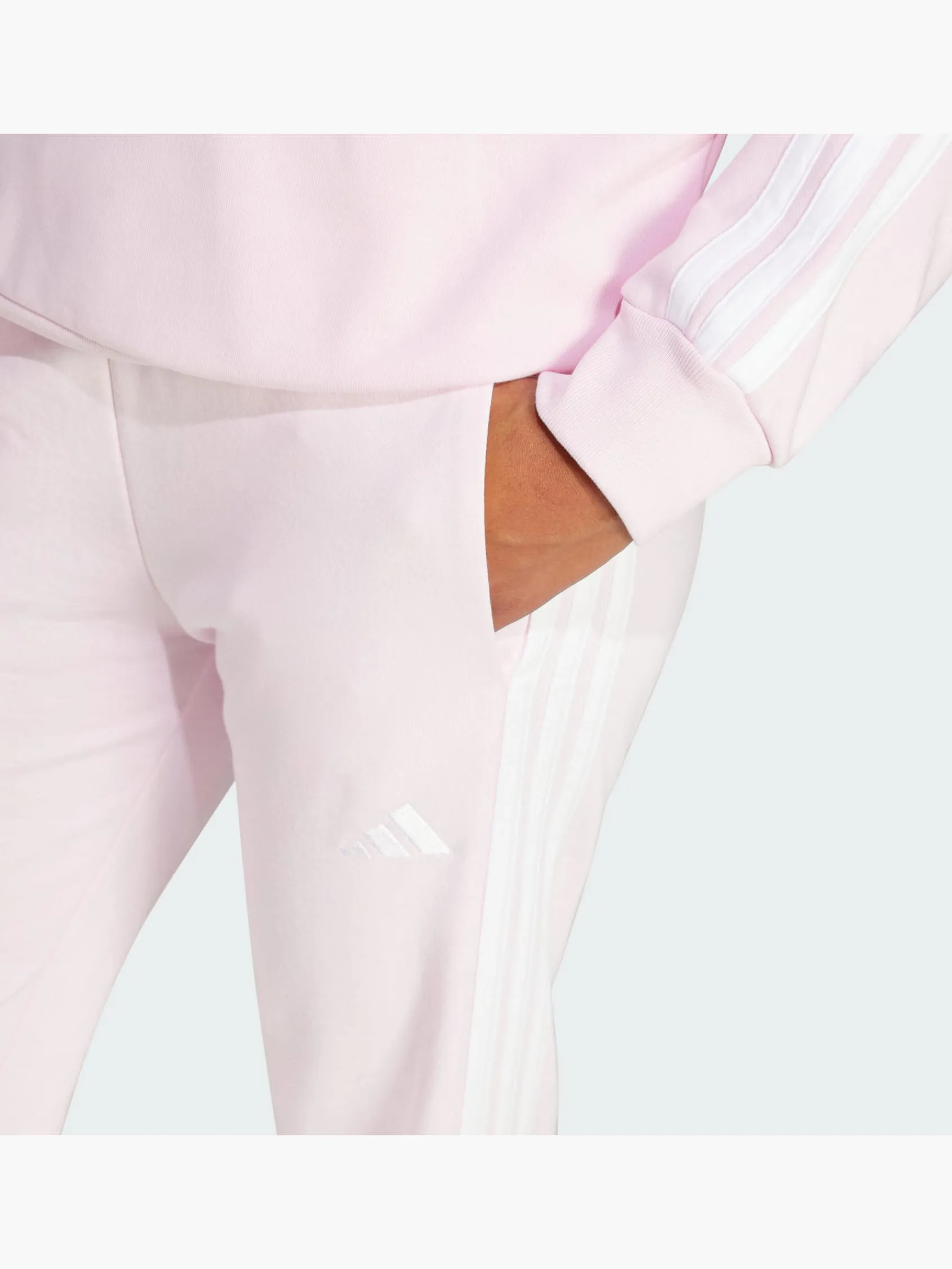 Damen adidas Essentials 3-Streifen French Terry Cuffed Hose