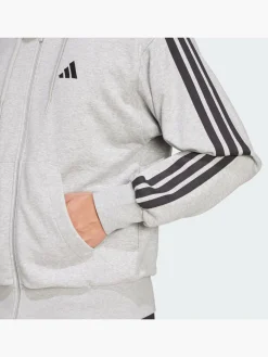 Herren adidas Essentials 3-Streifen French Terry Kapuzenjacke