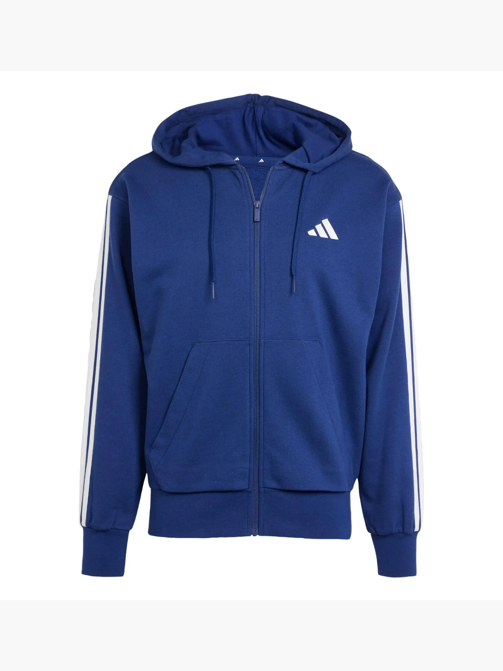 Herren adidas Essentials 3-Streifen French Terry Kapuzenjacke
