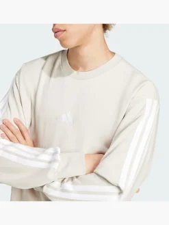 Herren adidas Essentials 3-Streifen French Terry Sweatshirt