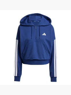Damen adidas Essentials 3-Streifen French Terry Quarter-Zip Hoodie