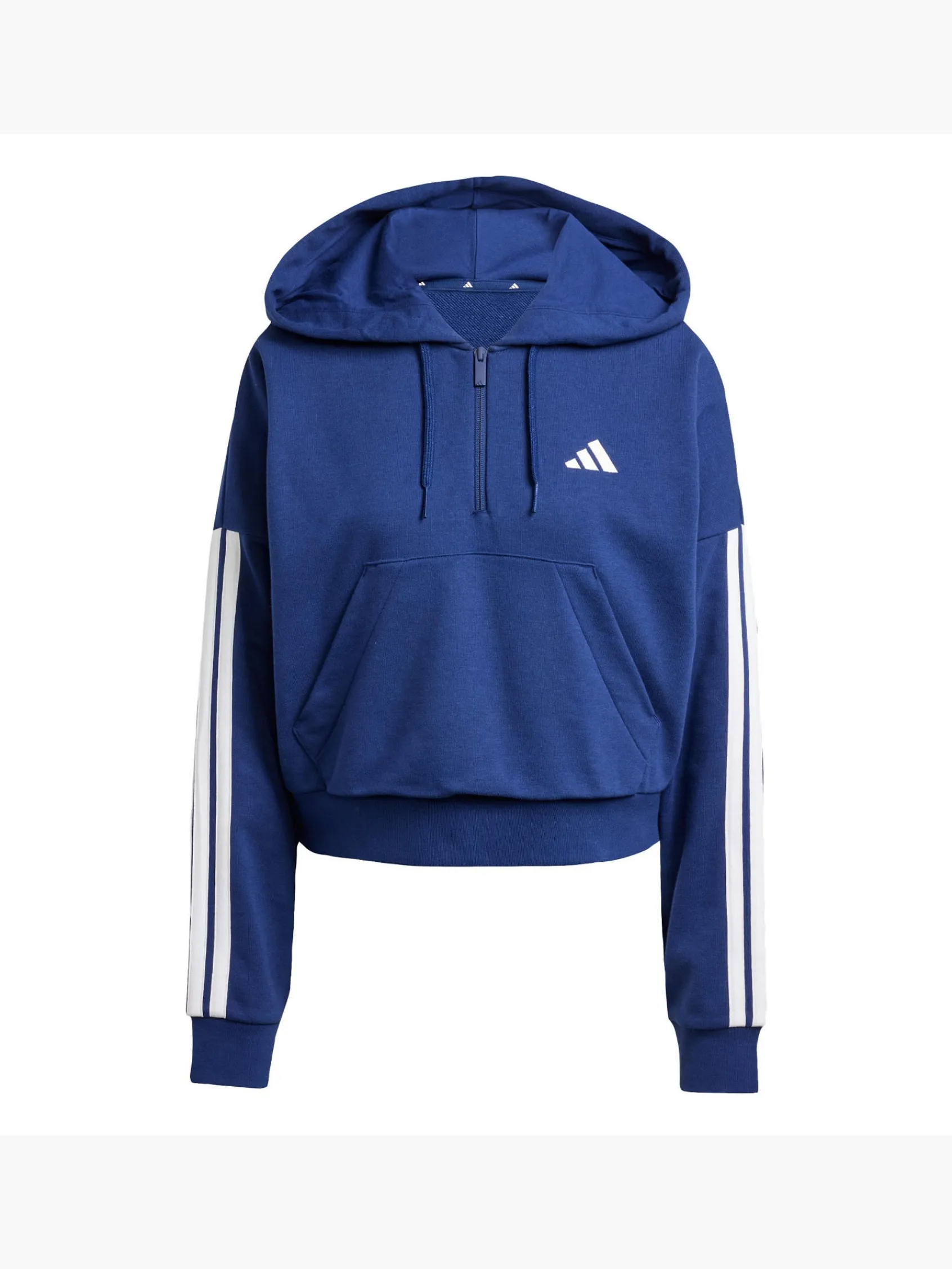 Damen adidas Essentials 3-Streifen French Terry Quarter-Zip Hoodie